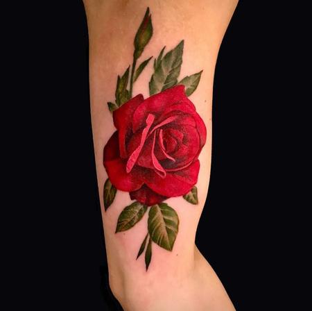 Tattoos - Rick Mcgrath Red Rose - 141510